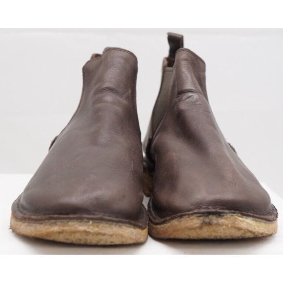 Baffin Relax Crepe sole Chelsea Ankle Bootie M005 Brown Leather Size 12 - Picture 3 of 11